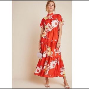 Anthro Corey Lynn Calter Gianna Tiered Maxi Dress